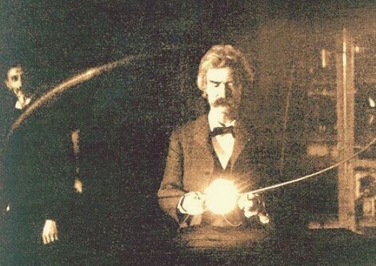 Марк Твен во лабораторија кај Тесла